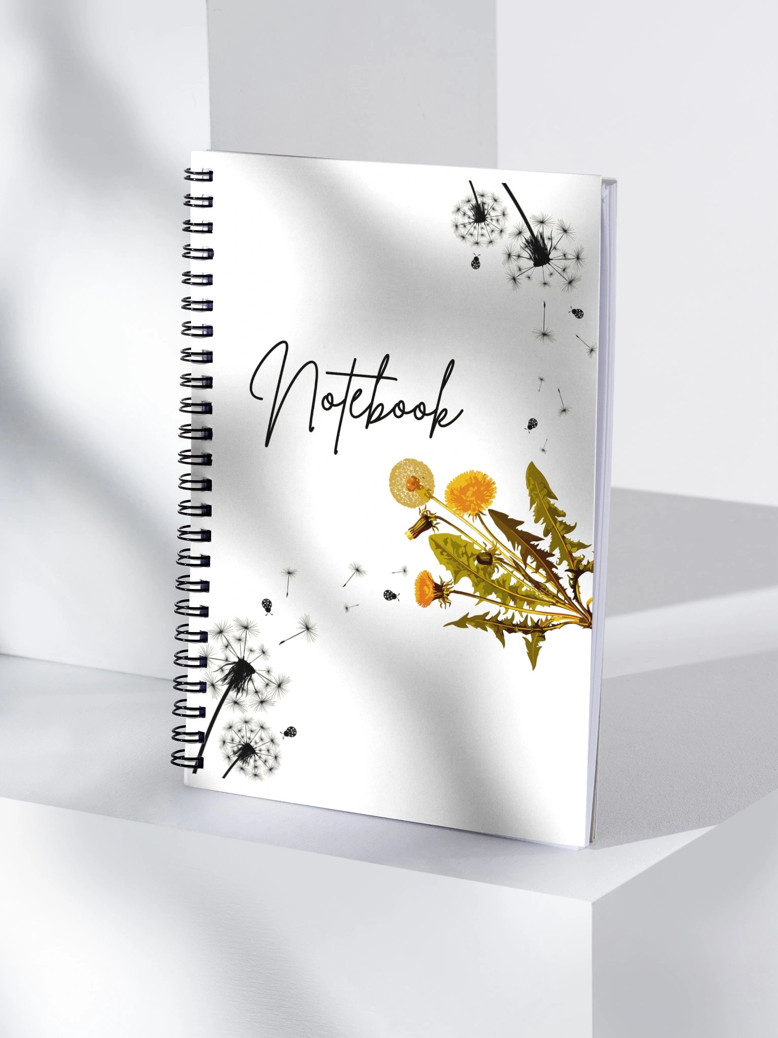 Whimsical Dandelion Dreams Spiral Notebook product image (4)