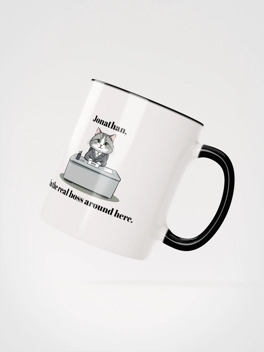Personalized Working Office Cats Coloured Mug product image (2)