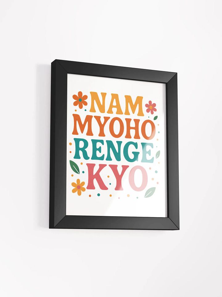 Nam Myoho Renge Kyo Colorful Framed Poster product image (36)