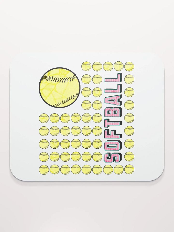 US Flag Softball Mosaic Mouse Pad product image (2)