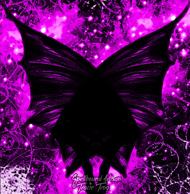 Amethyst Demon: Abstract Energy Spirit by Spellbound Studio | Purple Spirit Art, Occult Digital Wall Decor product image (1)