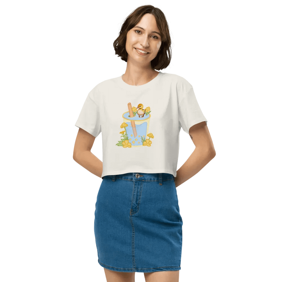 Ducky Boba Tea Crop Top product image (18)
