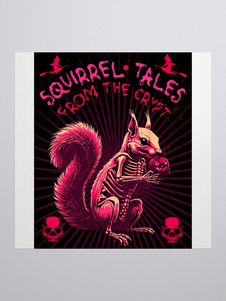 Skeletal Squirrel Kiss-Cut Stickers product image (2)