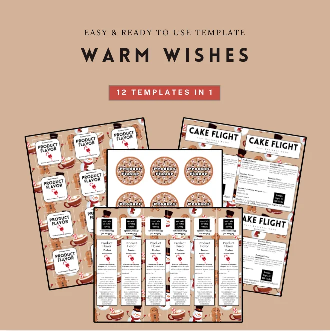 Warm Wishes Label Template Bundle product image (1)