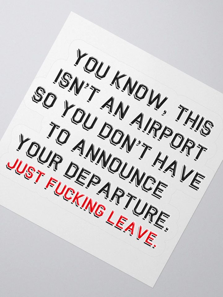 Departure - Sticker product image (6)