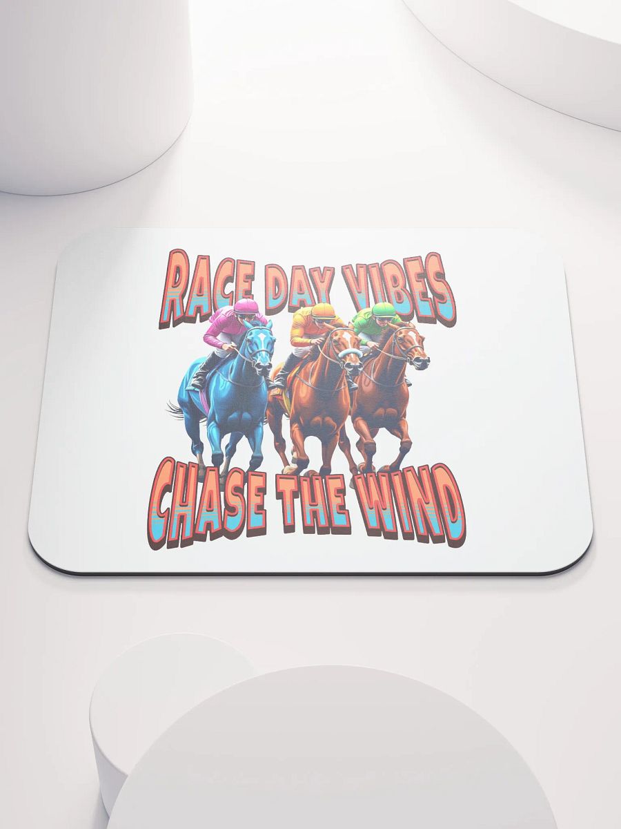 Race Day Vibes Chase The Wind Horse Racing Mouse Pad product image (2)