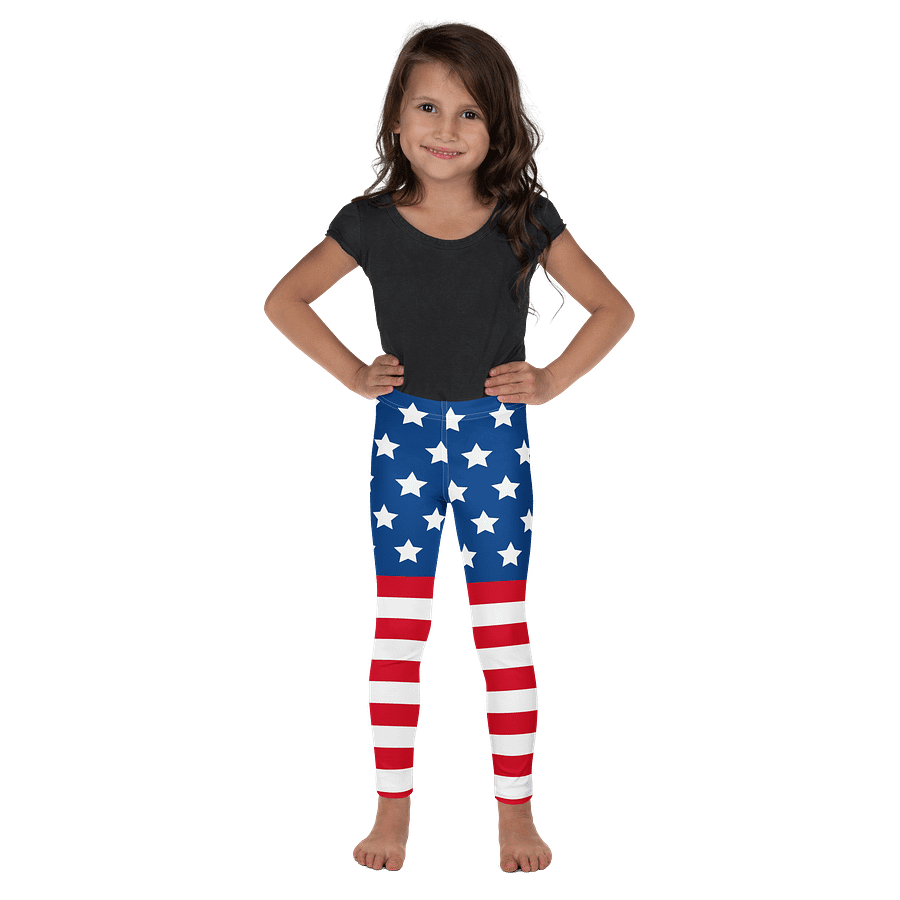 Starry Stripes Kids Leggings product image (1)