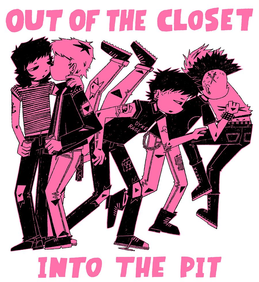 Out of the Closet, Into the Pit White T-Shirt product image (3)