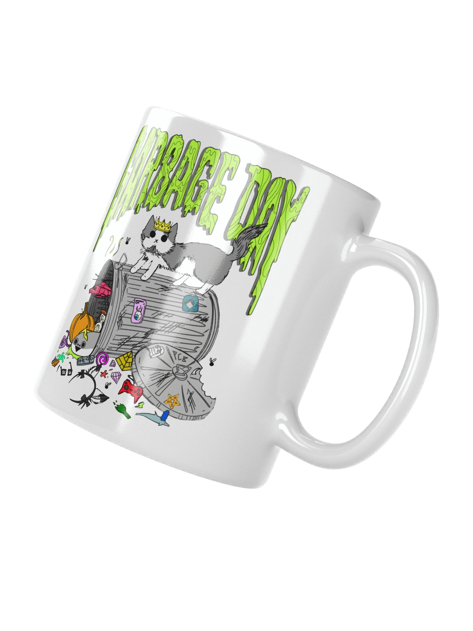 garbage day mug (white) product image (3)