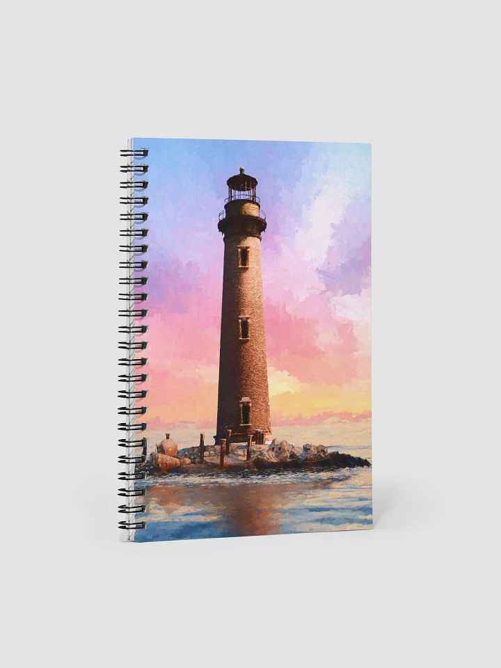 Sand Island Lighthouse – Mobile Alabama Spiral Notebook product image (1)