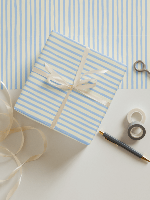 Lemon sunshine stripes wrapping paper | set of 3 product image (4)