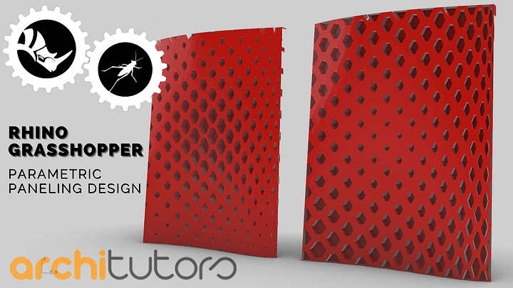 Hexagonal Parametric Paneling Design Grasshopper Rhino Files Download product image (1)