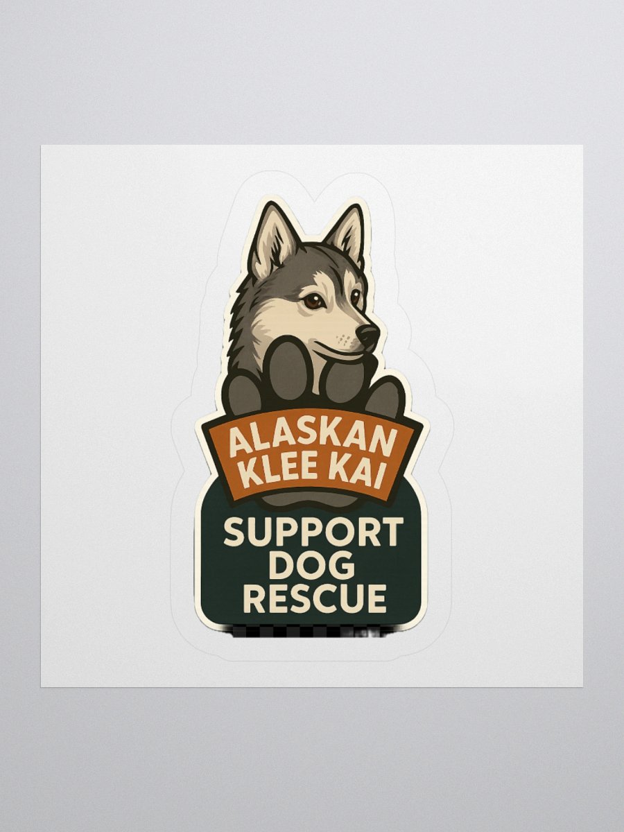 Cordell’s Paw Pack Sticker – Alaskan Klee Kai Rescue Edition (Cordell’s Shelter Collection) product image (1)