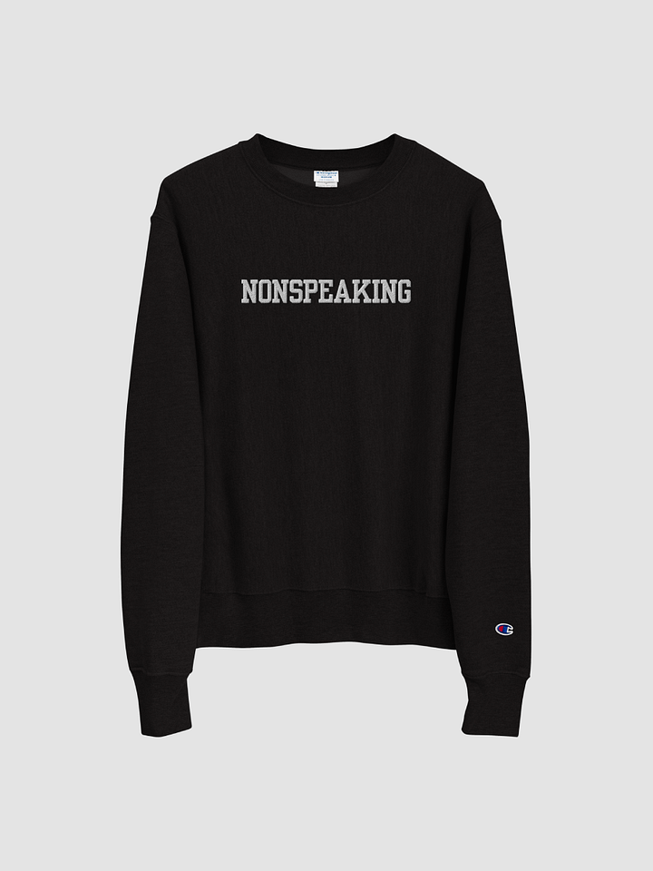NONSPEAKING embroidered Champion Crewneck Sweatshirt product image (2)
