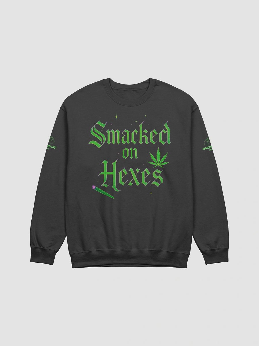 “Smacked on Hexes” – Fall Stoner Witch Sweatshirt product image (3)