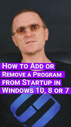 Fix Slow Boot: How to Add and Remove Programs from the Startup List in Windows 10, 8 and 7
#WindowsStartupFix #SpeedUpYourPC ...