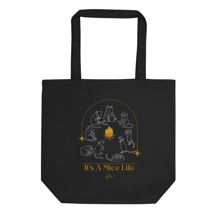 It's A Mice Life Eco Tote (Black) product image (1)