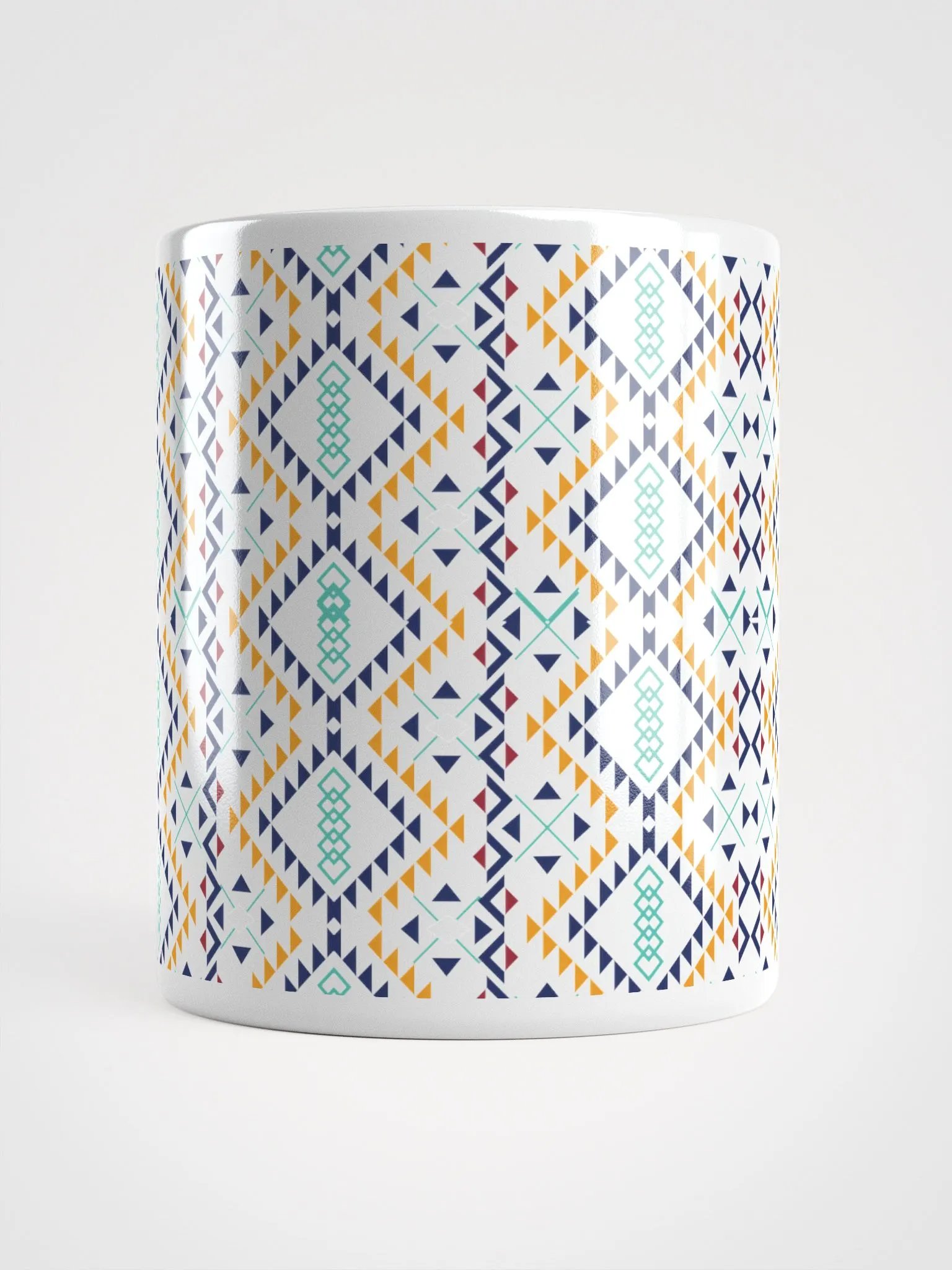 Miniature Triangles Design White Mug product image (15)
