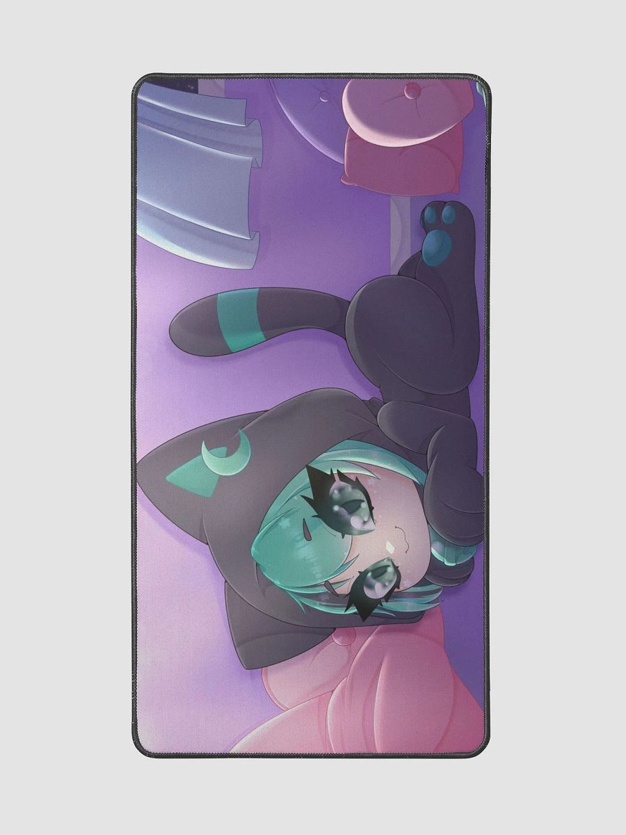 Sleepy Eepy Kitty Mintzey Desk Mat [Dark Mode] product image (2)