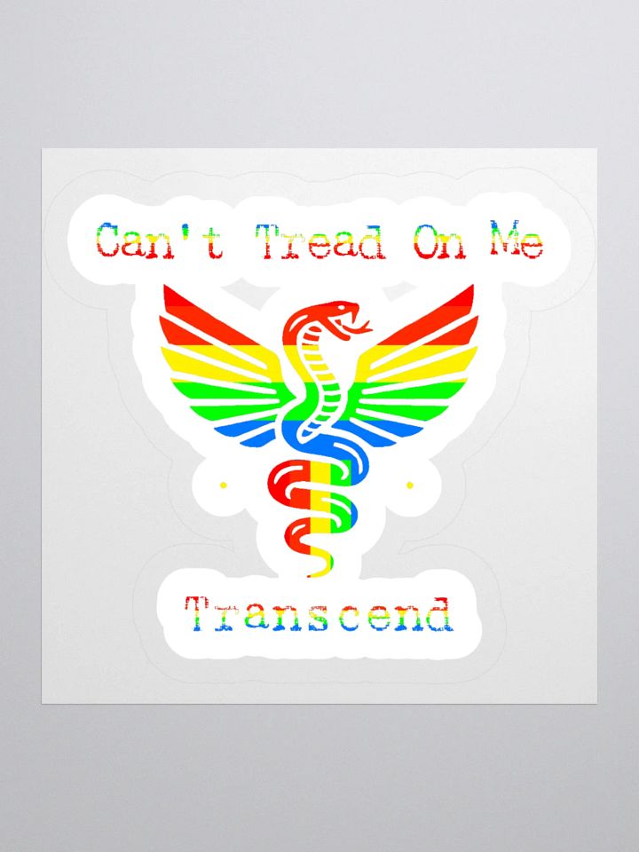 Can't Tread On Me Transcend (Rainbow) Sticker product image (1)