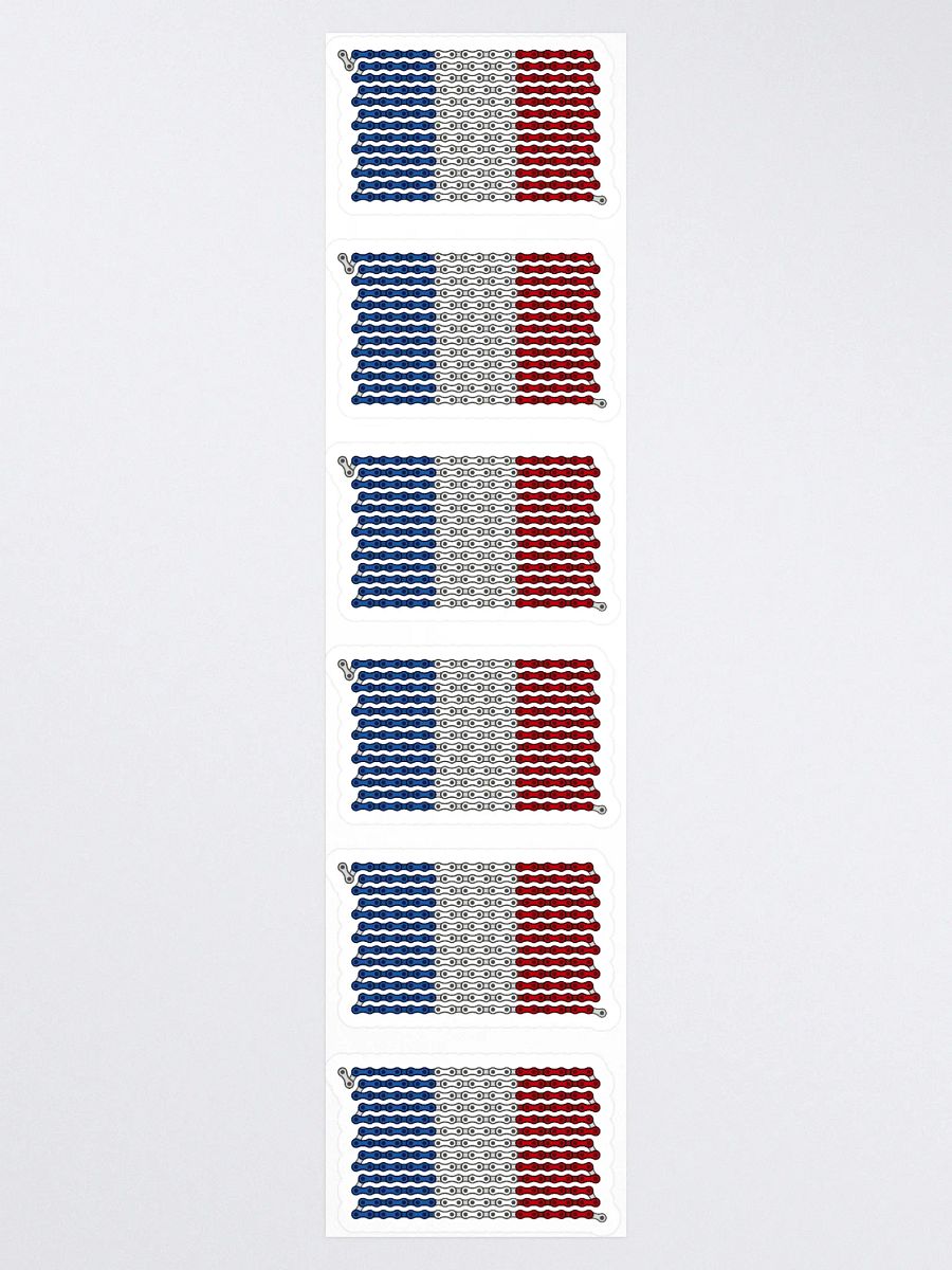 France Bike Chain Flag Sticker 6 Pack product image (4)