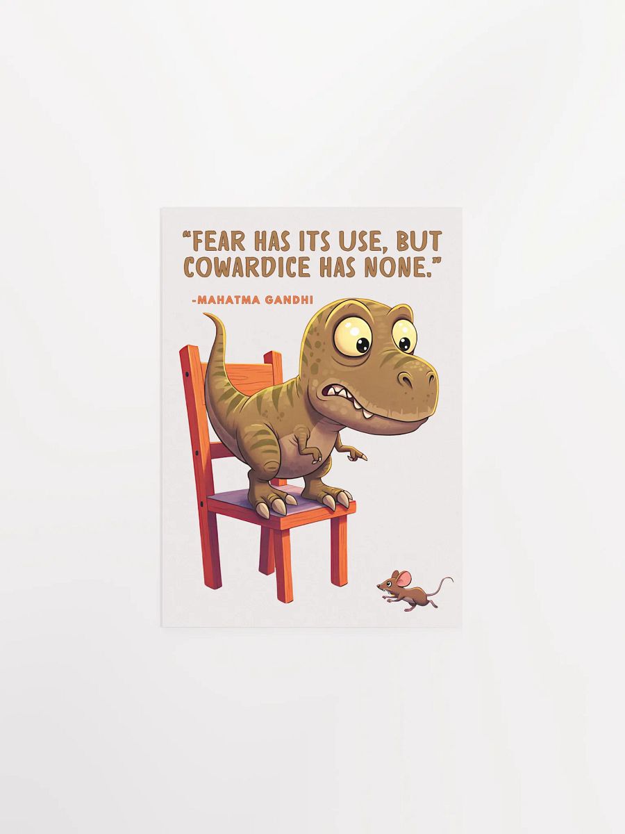 Mohatma Gandhi Motivational Quote - Dino Fear Poster product image (5)