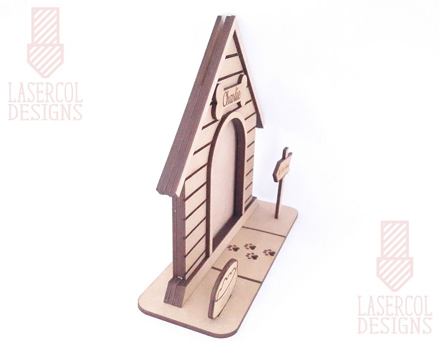 Dog House Photo Frame - Laser Cut Files product image (6)