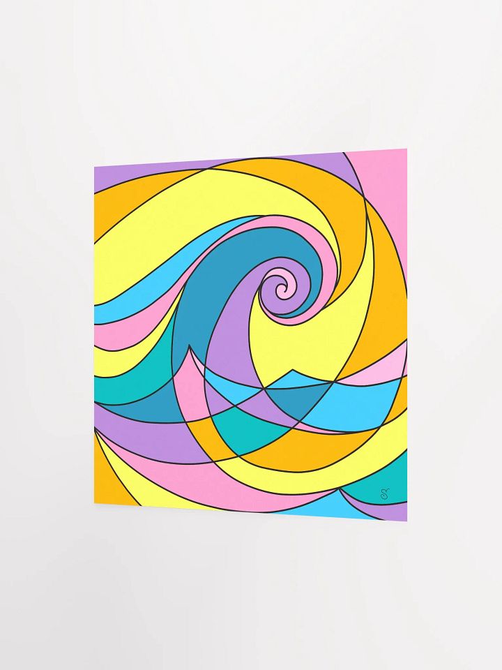 Vibrant Matte Poster Print - Abstract Square No. 4 product image (2)
