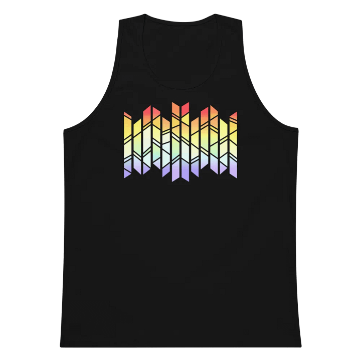 PRISMAGIC STAINED GLASS RAINBOW TANKTOP (BLACK) product image (1)
