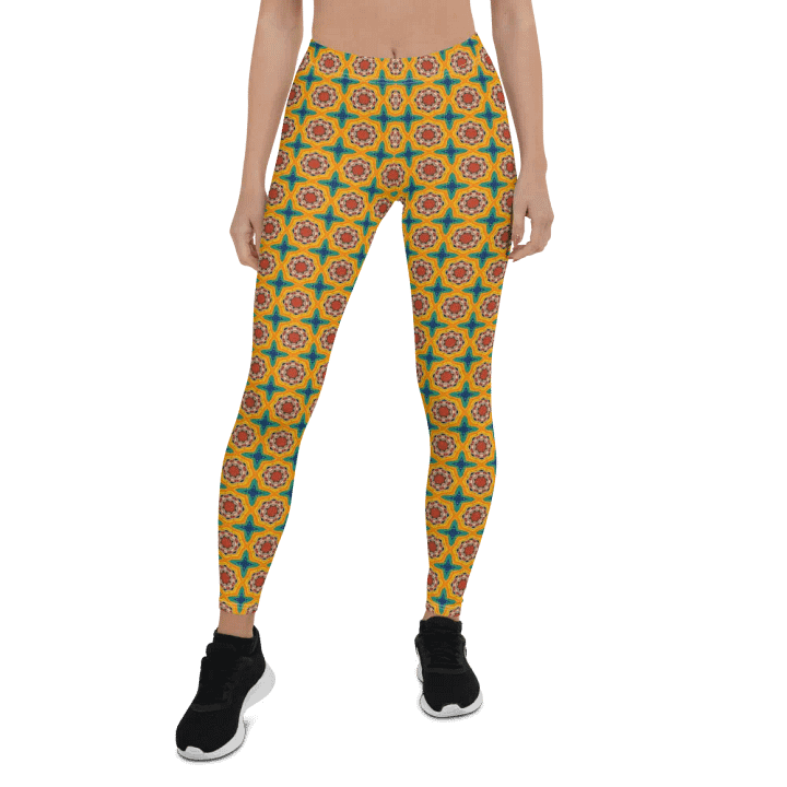 Yellow Bloom Leggings product image (1)