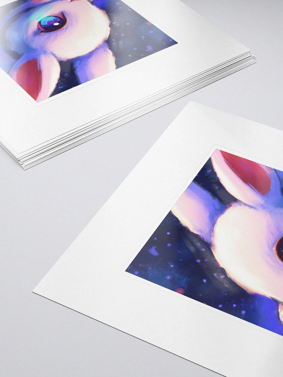 Cute Galactic Bunny Delta Sticker product image (5)