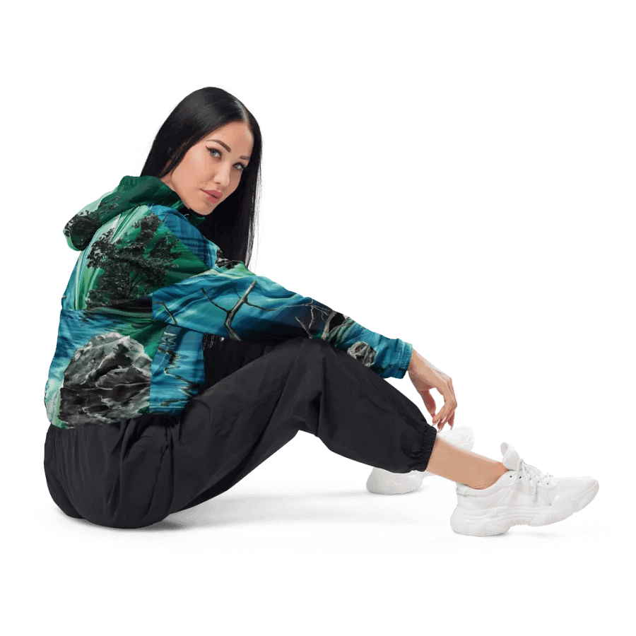 Magical Reflection, Women's Cropped Windbreaker product image (3)