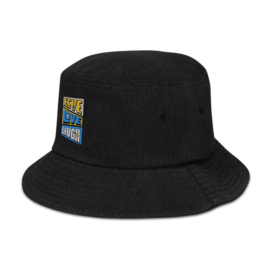Starry Words Denim Bucket Hat product image (4)
