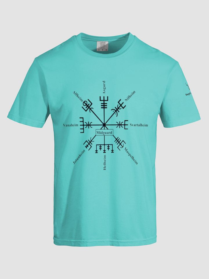 Forged In Valhalla: Nine Realms Vegvisir T-Shirt – Compass of the Norse Cosmos product image (81)