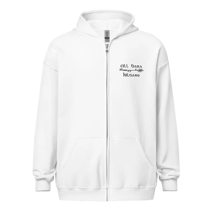 Kildare/Cill Dara Orthodox Style Ogham embroidered Zip Hoodie product image (1)