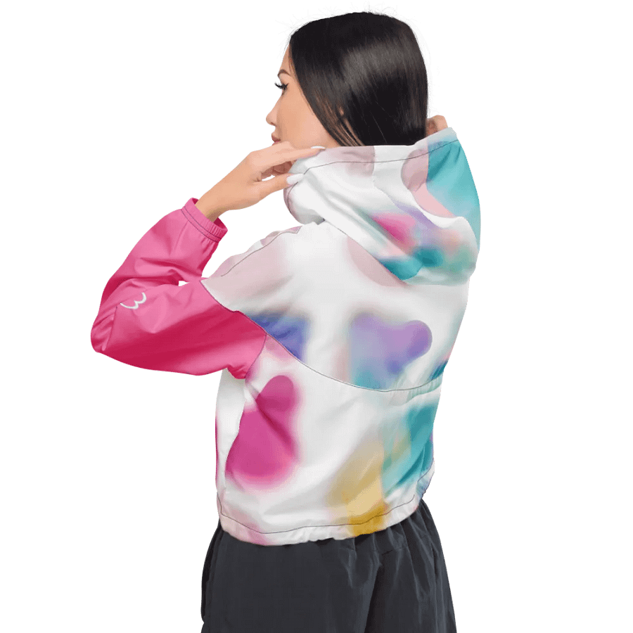 Crazy Cow Women's Cropped Windbreaker product image (5)
