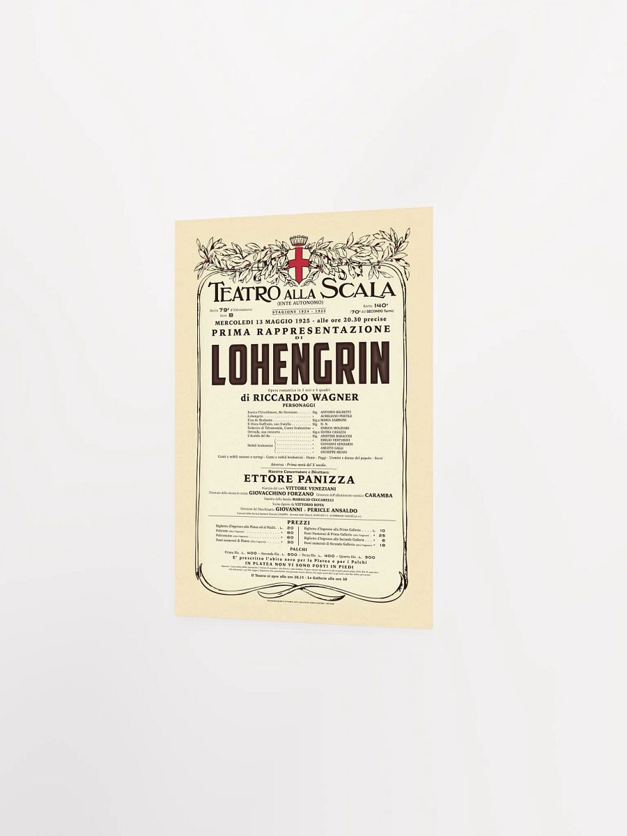 Vintage-Style La Scala Lohengrin Opera Poster product image (4)