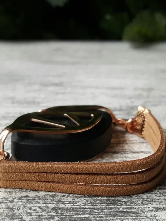 Tan Faux Suede Bracelet | Handmade Accessory for Bellabeat Leaf Urban & Ivy product image (1)