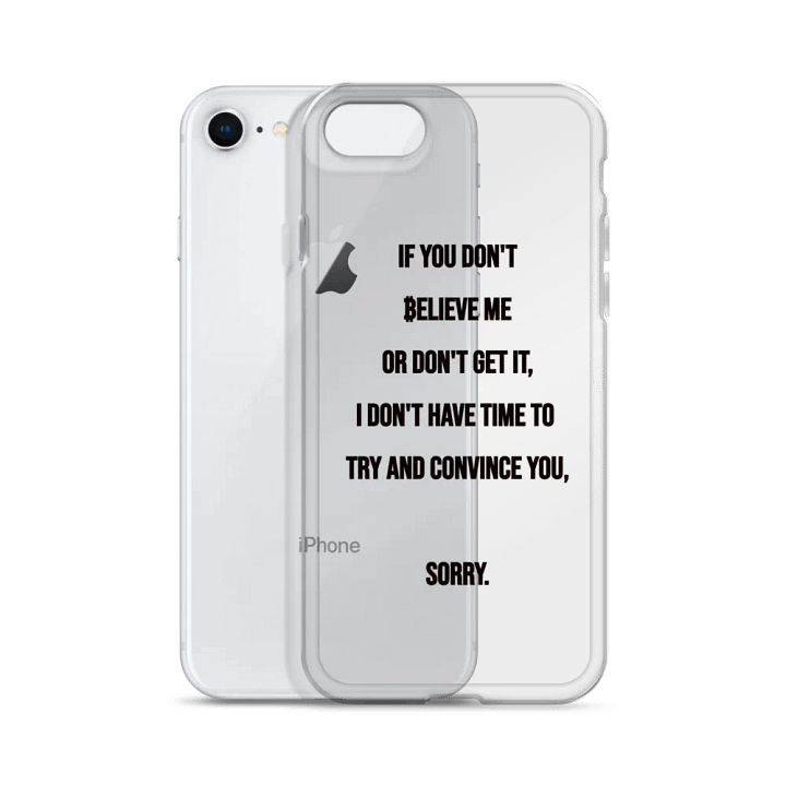 SATOSHI Quote - iPhone Clear Case product image (2)