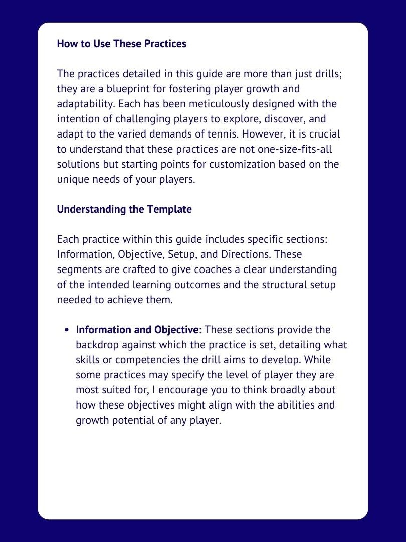 THE ULTIMATE TENNIS COACH GUIDE: 50 PRACTICES FOR SKILL ENHANCEMENT product image (2)