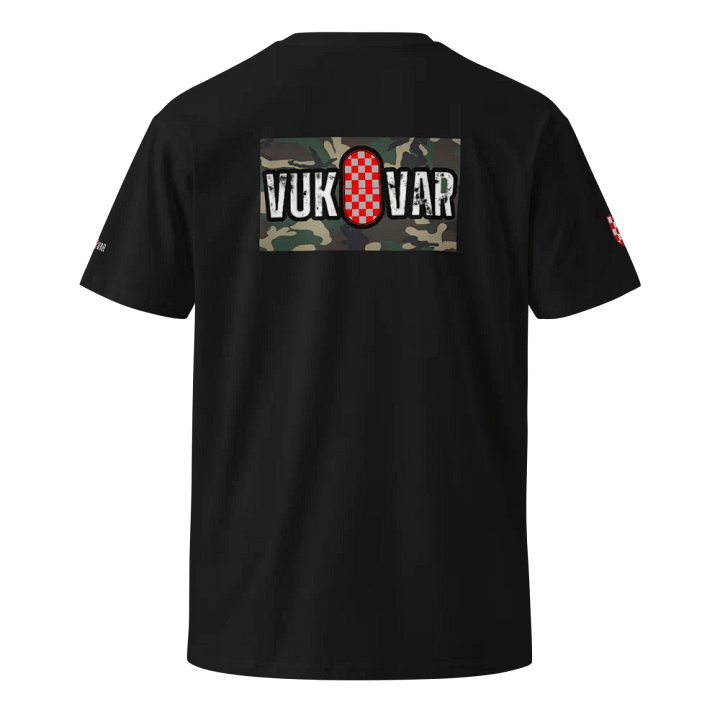 VUKOVAR Shield Distressed Ušivani Logotipi T-Shirt product image (1)