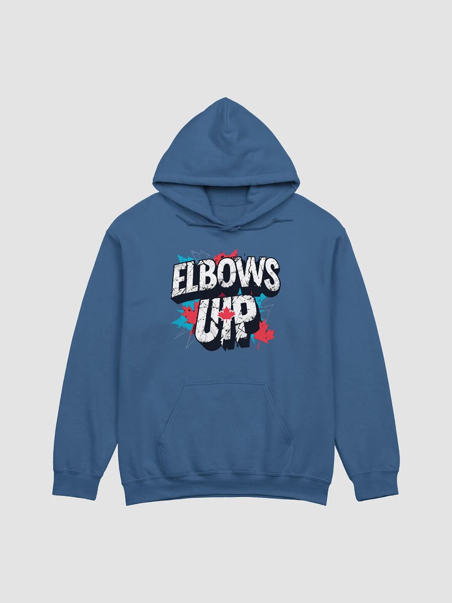 Proudly Canucks | ELBOWS UP | Defiant Canadian Political Hoodie product image (1)