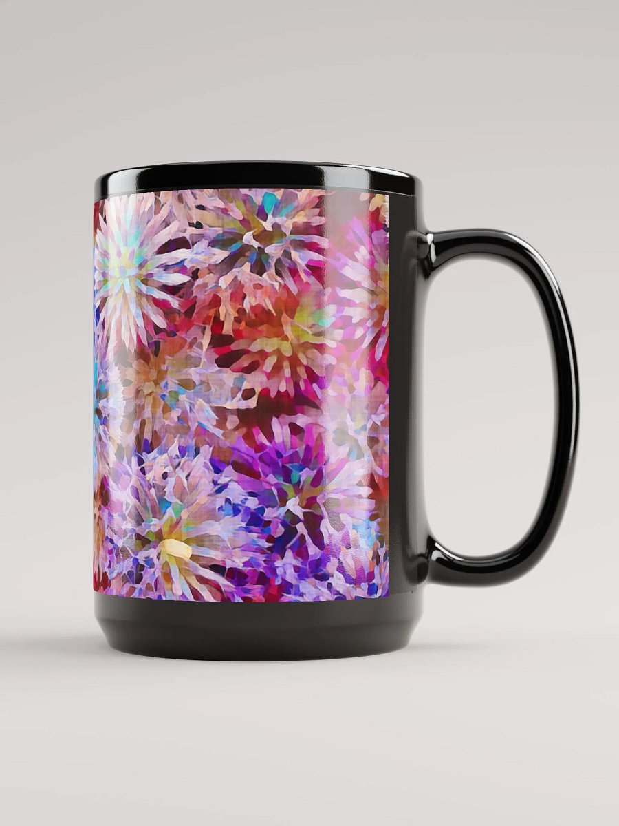 Abstract Graphic | Black Coffee Mug | Globe Thistle Floral product image (3)