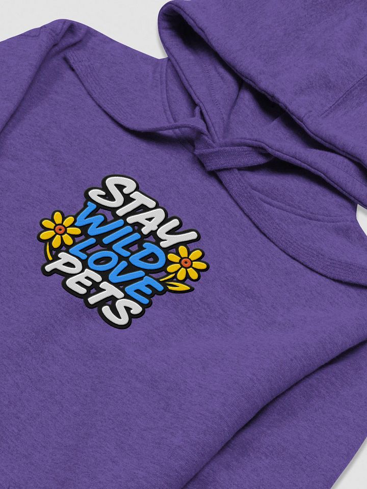 "STAY WILD LOVE PETS" / EMBROIDERED HOODIE product image (1)