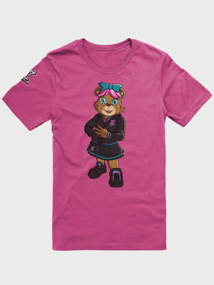 Standing Girl Bear Bella+Canvas Supersoft Pink T-Shirt product image (1)