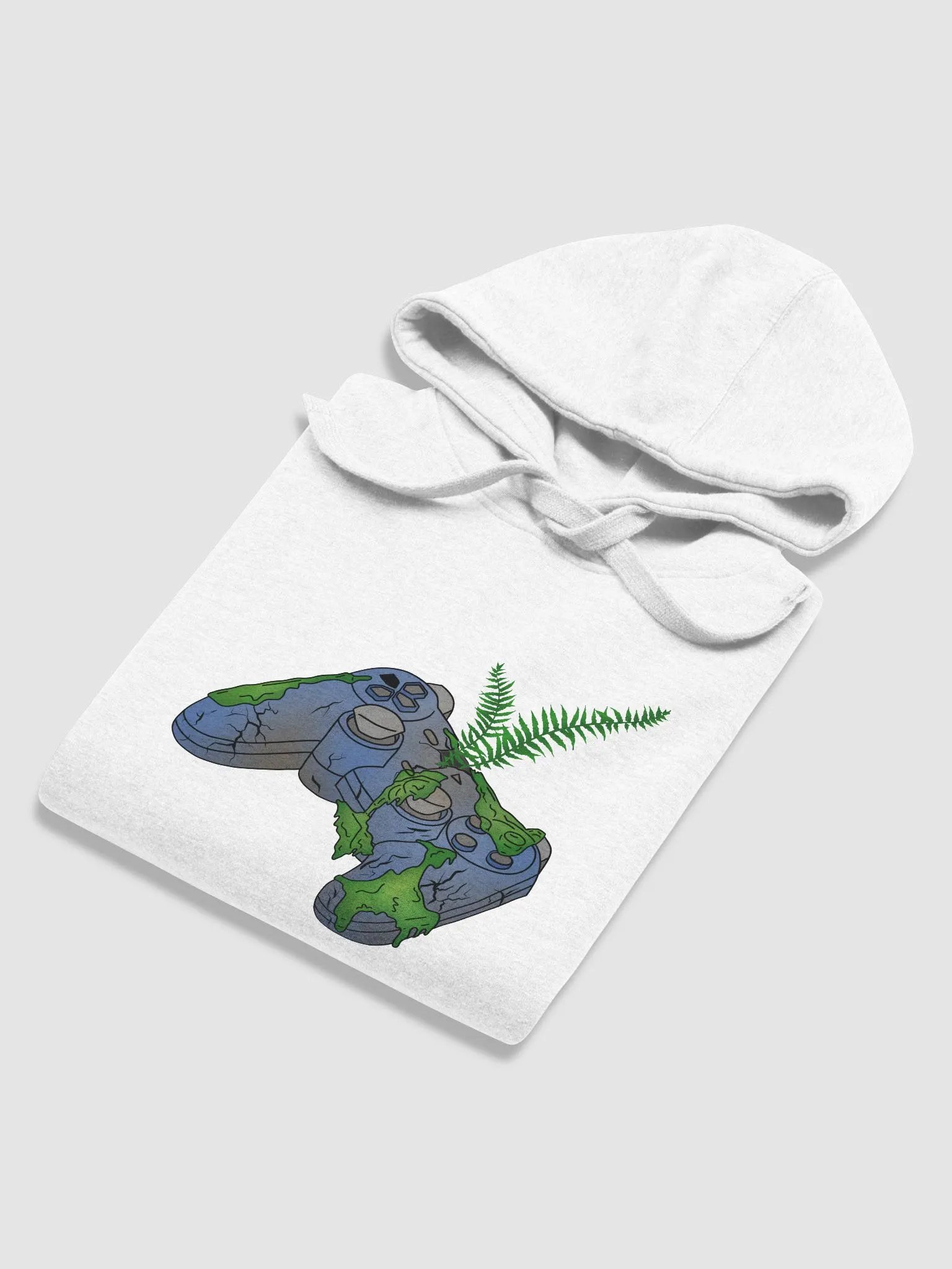 Mossy Gaming Controller Hoodie | Unisex Cotton Hoodie product image (5)