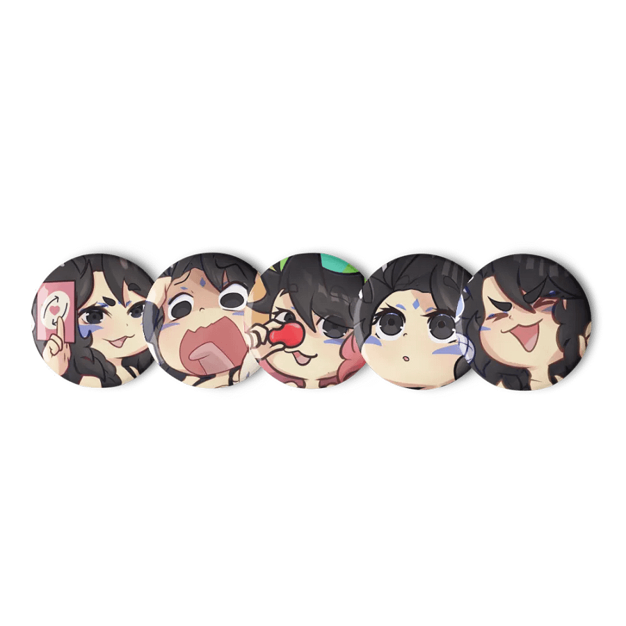 Pin Button Duskymotes 03 - Set of 5 product image (1)