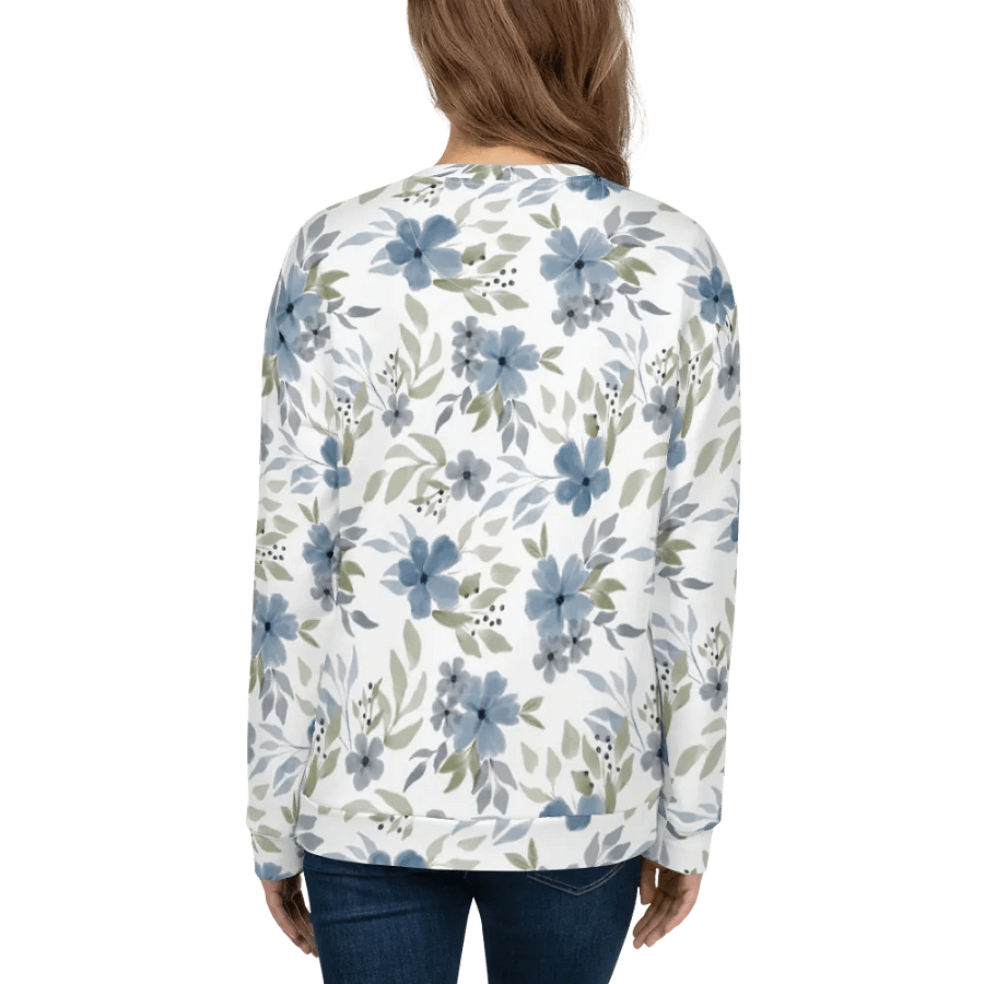 Blue Blossom Bliss Recycled Sweatshirt product image (8)
