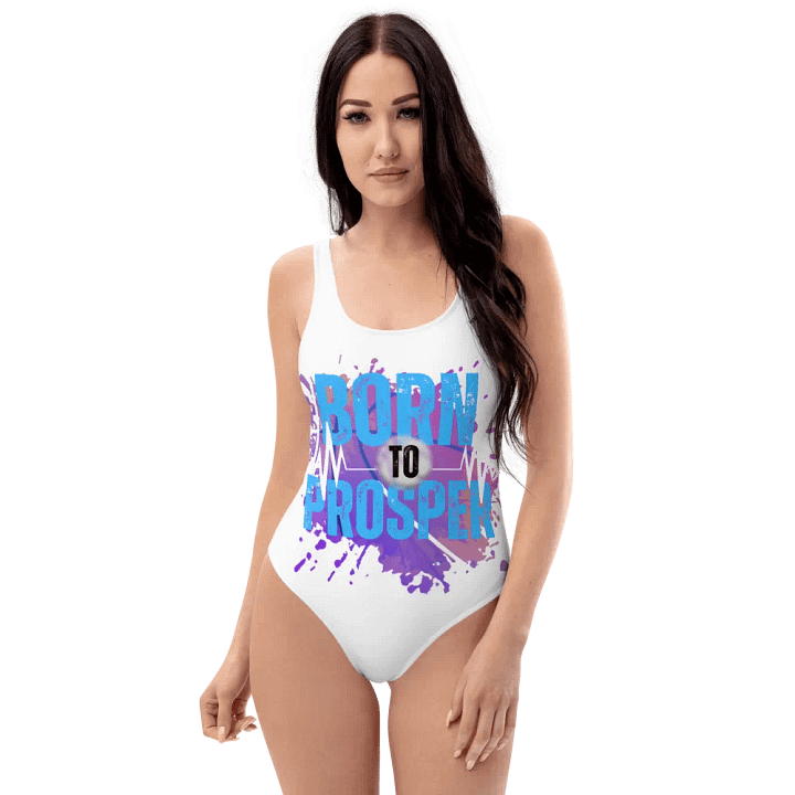 Born to Prosper Low Back All-Over Swimsuit product image (1)