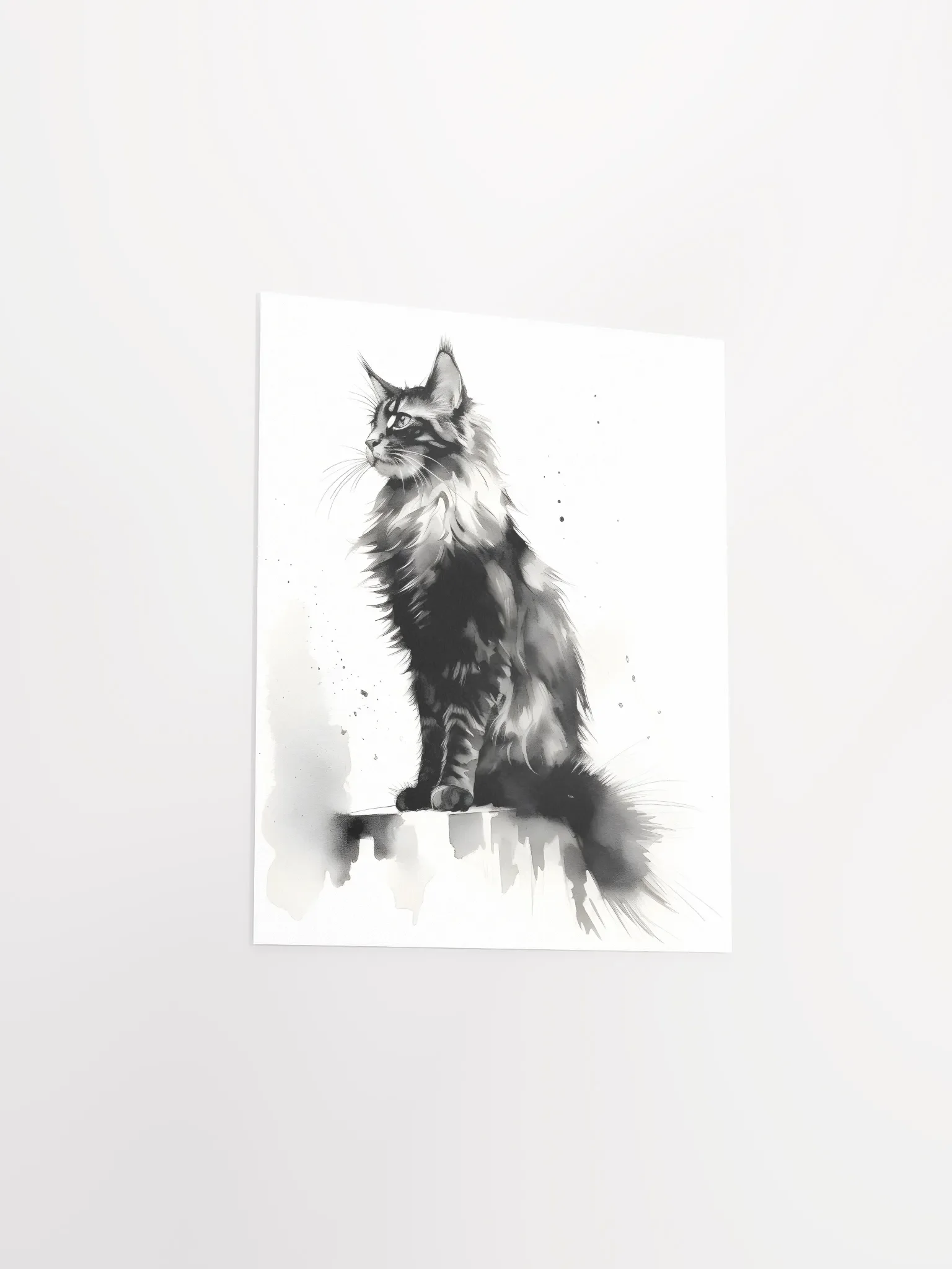 Maine Coon Minimal Art Print product image (3)